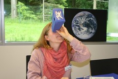 Sternbilder betrachten durch den Sternbildprojektor