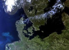 Satellitenbild von Nord-Europa